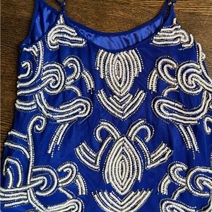 Yumi Kim S Beaded Blue Tank Top